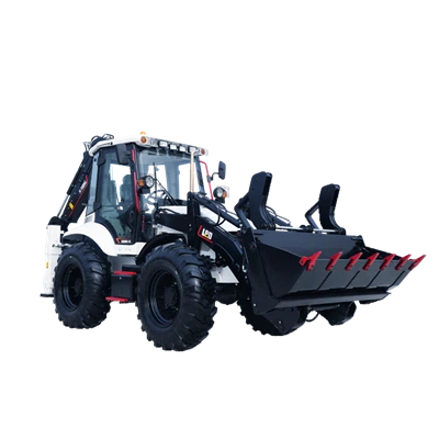 Graaflaadmachine met vierwielbesturing